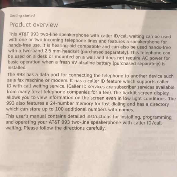 AT&T 2 Line Speakerphone - Picture 14 of 14